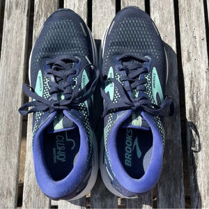 Brooks Women’s Ghost 14 Sneakers 8 Blue Teal Running Fitness Neutral Medium‎